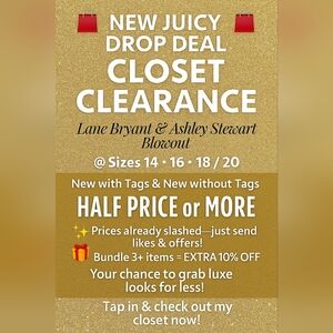 💥🤑Final Call Closet Blowout: Deep Discounts Inside